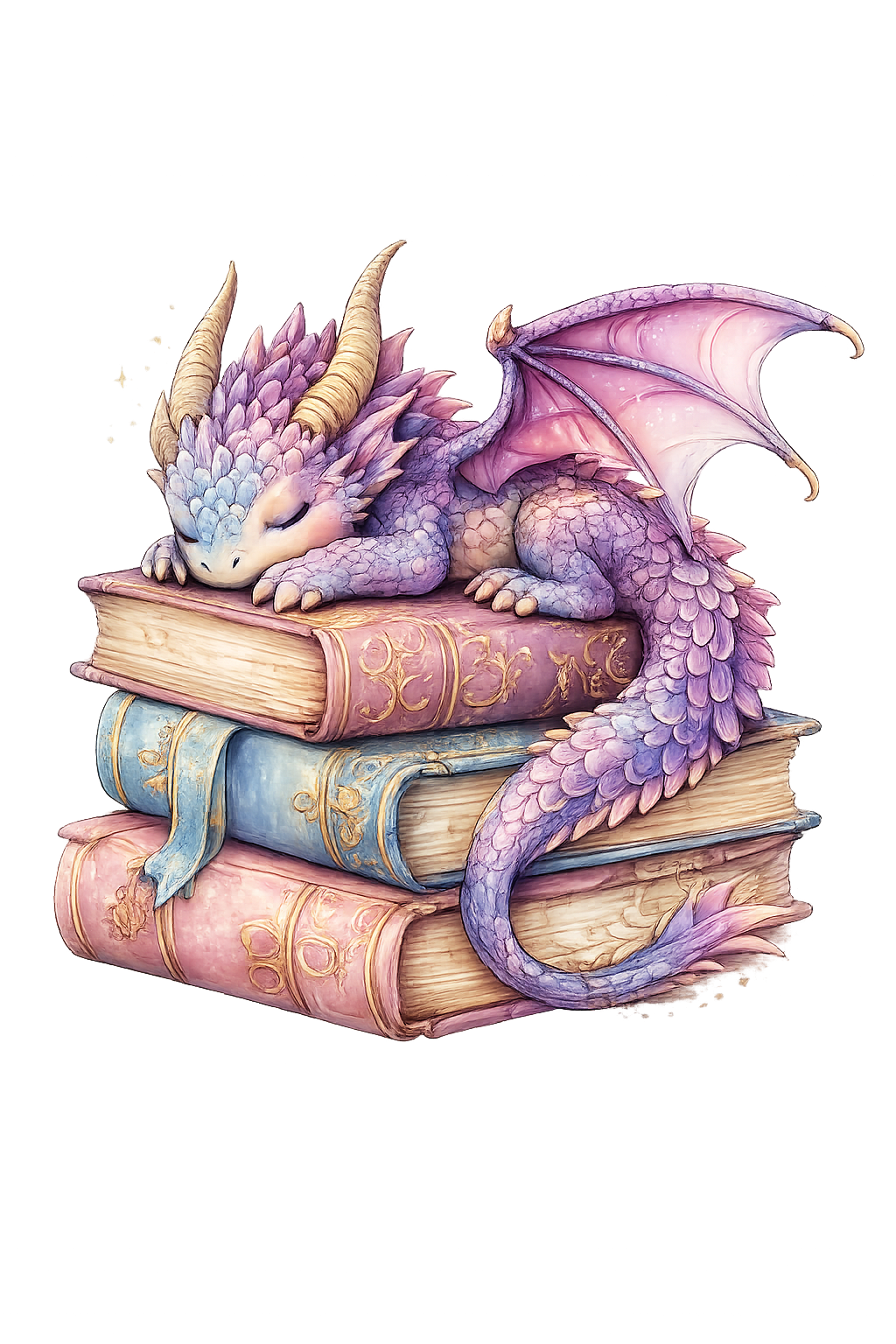 Book Dragon illustration